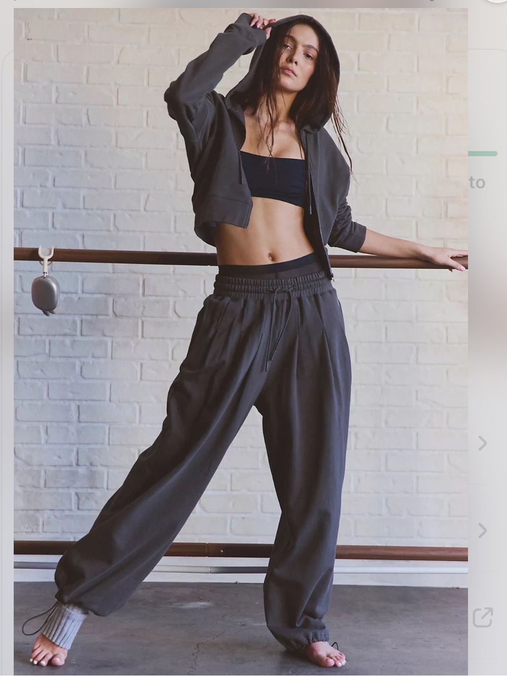 Free people CORE FLOW SET GRAPHITE - Picture 4 of 15